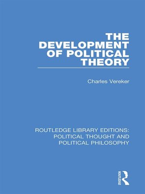 cover image of The Development of Political Theory